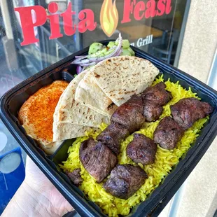 Beef Kabob Plate