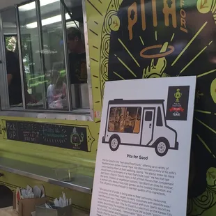a food truck parked in a parking lot