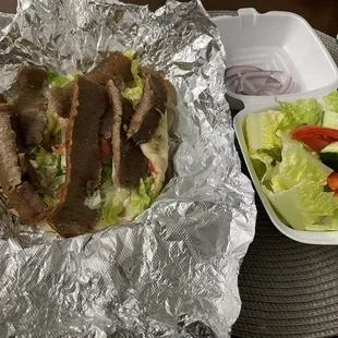 Gyro Lamb Sandwich Combo