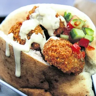 Pita bread Falafel Sandwich