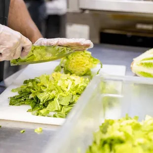 Fresh Veggies being prepared at Pita Fusion