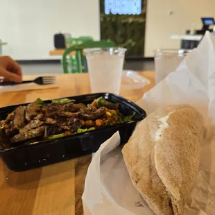 California club and protein bowl.