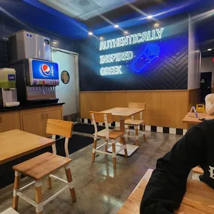 interior, sushi and sashimi