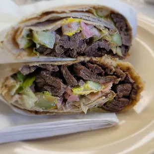 Beef Shawarma wrap