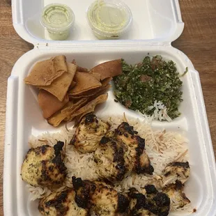 Chicken Kabob Platter