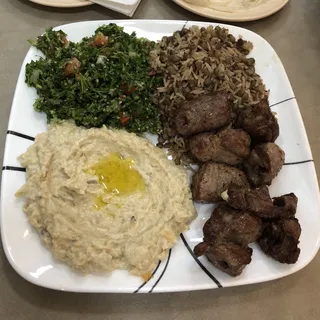 Lamb Kabob Platter