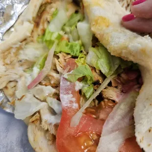 Chicken pita wrap $8.50?- 2 stars