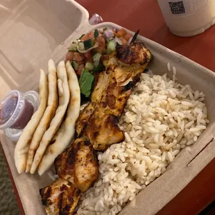 Chicken kebab plate 4-25-21