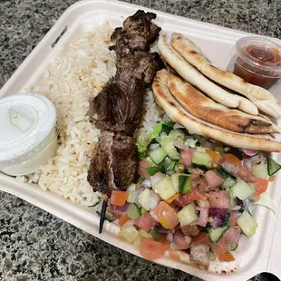 Beef Kebab Plate