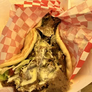 Lamb beef gyro. So good