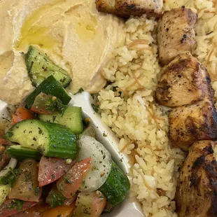 Chicken Kabob Plate