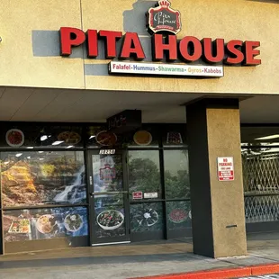 Main entrance and signage of the business