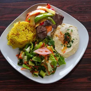 a plate of food on a table