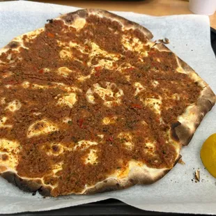 Lahme Bajin (Ground Meat Flatbread)