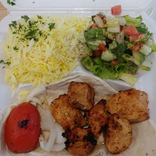 Chicken Kabob Plate