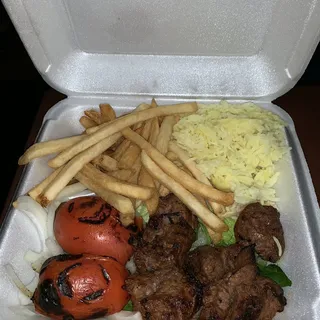 Beef Kabob Plate