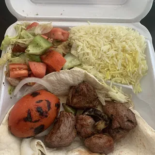Lamb Kabob Plate