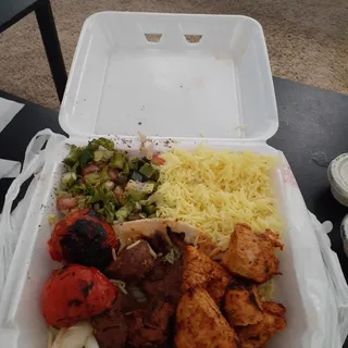 2 Skewers Beef Kabob Combo