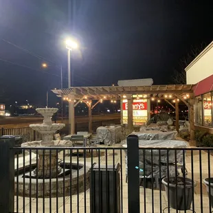 Outdoor seating. Better for summers