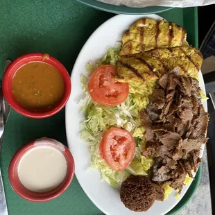 Lunch platter with salad