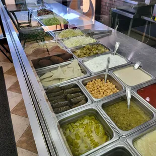 a variety of food items