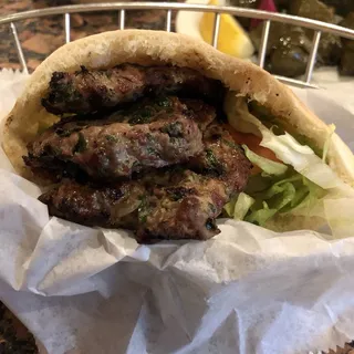 Lamb Kabob Sandwich