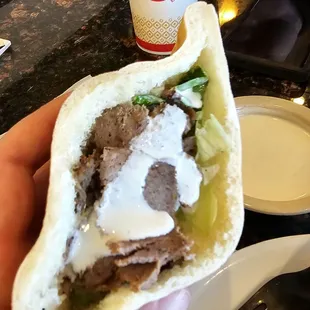 Beef Sharwarma in pita