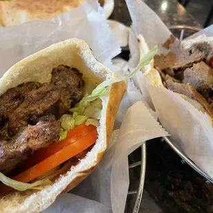 Lamb kabob and beef shawarma!