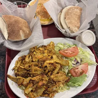 Spicy Chicken Shawarma Entree (NEW - HIGHLY RECOMMENDED)