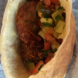 Jerusalem Style Falafel Sandwich