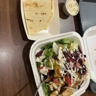 Chicken lettuce bowl