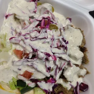 Gyro with Hummus bowl!