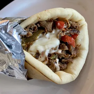 Philly Steak Pita was great!