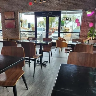 Inside dining area