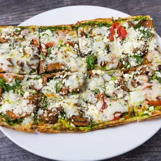 Spinach & Pesto Lavash Pizza