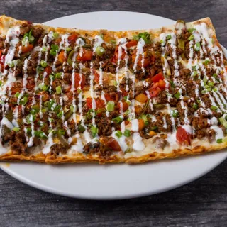 Gluten-Free** Kafta Beef Pizza