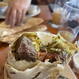 Lamb Kabab Burrito