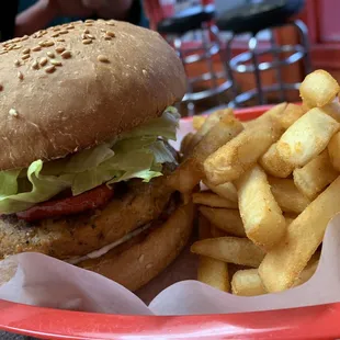 Chicken khabab burger