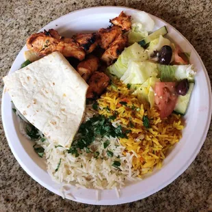 chicken kabab plate
