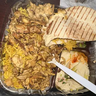 a plate of food