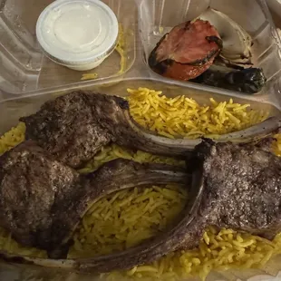 Lamb chop platter