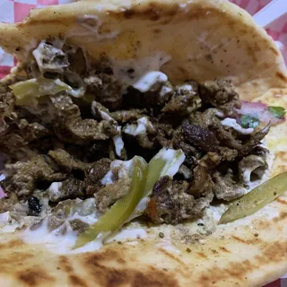 Lamb and Beef Shawarma Pita