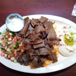 Lamb And Beef Gyro Platter