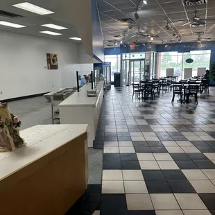 the interior of a restaurant