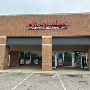 the front of the restaurant