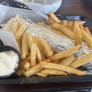 Large Chicken Shawarma &amp; Fries