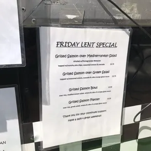 Salmon as a limited time option