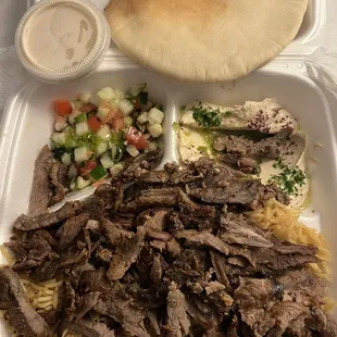 #26 Beef Shawerma Plate