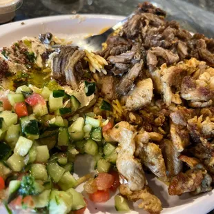 Chicken &amp; 8. Mix Chicken and Beef Shawarma Plate