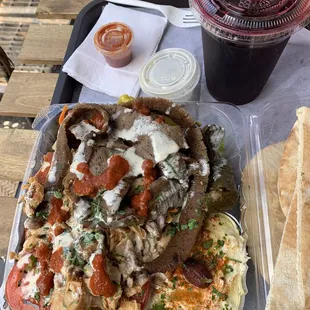 TWO MEATS and HIBISCUS